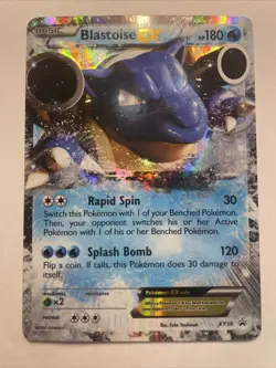 2014 Blastoise EX XY30 Black Star Promo Ultra Rare Holo Pokemon TCG Card - Image 1