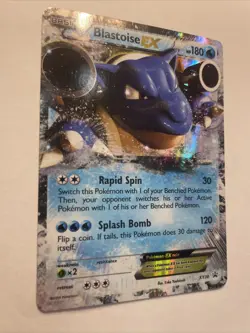 2014 Blastoise EX XY30 Black Star Promo Ultra Rare Holo Pokemon TCG Card - Image 2