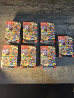 Pokemon TCG Mega Evolution Booster Bundle Lot Of 7 - Image 1