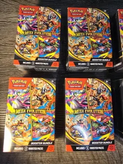 Pokemon TCG Mega Evolution Booster Bundle Lot Of 7 - Image 2