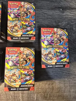 Pokemon TCG Mega Evolution Booster Bundle Lot Of 7 - Image 4