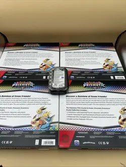 POKEMON TCG PRISMATIC EVOLUTION POSTER COLLECTION NEW FACTORY SEALED 4 box set - Image 4