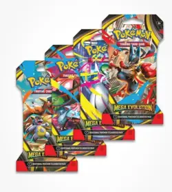 Pokemon TCG Mega Evolution Sleeved Booster Packs (Set Of 4) - Image 1