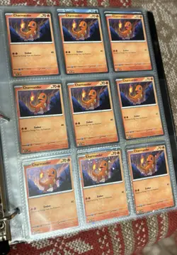 Pokemon TCG Charmander Illustration 47 151 Promo Lot Of 9 - Image 1