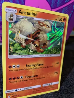 Pokemon TCG Arcanine Sun & Moon Base Set 22/149 Holo Holo Rare MINT/NM - Image 3