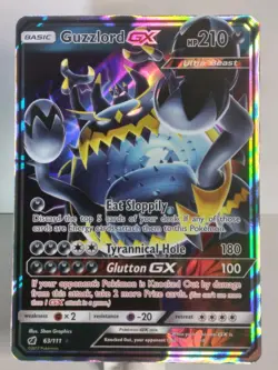 Pokemon Guzzlord GX 63/111 Alt Art Crimson Invasion Full Art 2017 NM - Image 1