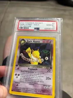2000 Pokemon Rocket 1st Edition Dark Hypno Holo Swirl PSA 10!! - Image 1