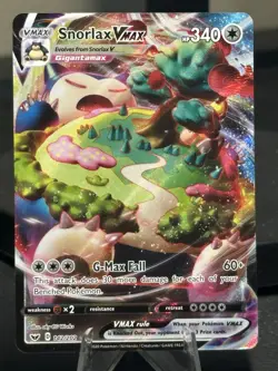 Snorlax Vmax 142/202 Sword & Shield Full Art Ultra Rare Holo 🔥 Pokemon - Image 1
