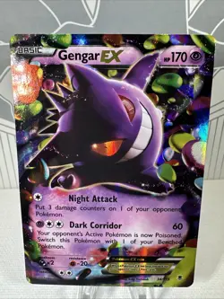 Pokemon TCG Gengar EX 34/119 Ultra Rare Holo, XY - Phantom Forces LP/MP - Image 1