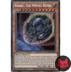 Yugioh Nibiru, the Primal Being RA01-EN015 Secret Rare 1st Edition NM - Image 1