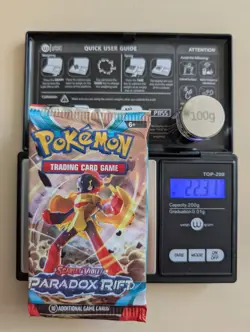22.31g NEW/SEALED Pokemon TCG Scarlet & Violet Paradox Rift Booster Pack 10 Card - Image 1