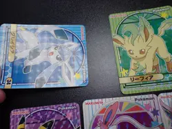 Pokemon Card Marumiya Holo Sticker x5 Espeon Umbreon Leafeon Glaceon etc #5091 - Image 2