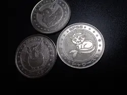 Pokemon Card Meiji Promo Battle Coin Silver x3 Eevee Vaporeon Flareon #5686 PLAY - Image 3