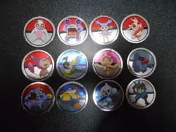 Pokemon Magazine Promo Ginpika Himitsu Card x12 Lucario Exploud etc #3010 - Image 1