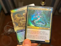 GERMAN Tatyova, Benthic Druid • Prerelease Foil + Coiling Oracle • Mtg (1633) - Image 1