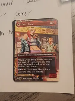 MTG Gwen Stacy Ghost-Spider (0202) - Borderless, NM-Mint, English MTG - Image 1