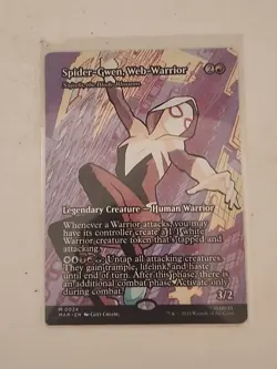 Spider-Gwen, Web-Warrior (Borderless) mtg magic spiderman 0024 - Image 1