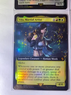 MTG Final Fantasy FIC *FOIL* Extended Art - Tataru , Yojimbo , Tifa, Gogo - Image 4