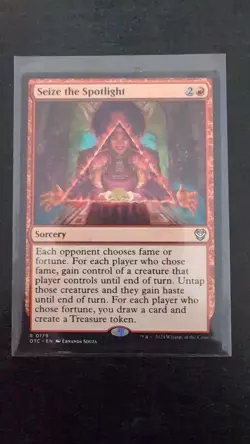 MTG - Seize the Spotlight - Commander: Outlaws of Thunder Junction NM Rare #179 - Image 1