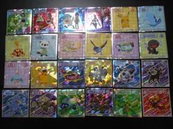 Pokemon Wafer Promo Holo Sticker Complete x24 Rayquaza Pikachu Moltres etc #4028 - Image 1