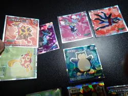 Pokemon Wafer Promo Holo Sticker x9 Mega Charizard Snorlax etc #4355 - Image 4