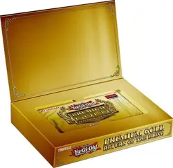 Yugioh 2015 Gold Return of the Bling Series Mini-Box: 3 booster packs 5 cards 885909529643 - Image 1