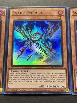 3x Snake-Eye Ash | AGOV-EN007 | Super Rares | NM | 1st Edition | YuGiOh! - Image 5