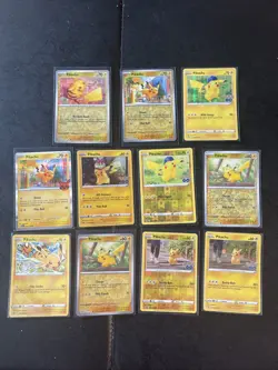 Pokemon Pikachu LOT 11x Cards - Holo - Reverse Holo - Promo Sword Shield Scarlet - Image 1