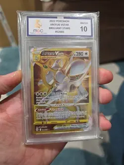 Pokemon Arceus VSTAR Gold Secret Rare Card 184/172 MGC 10 Gem Mint - Image 1