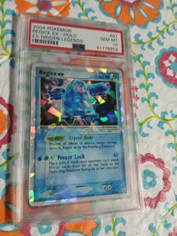 Pokemon Card Ex Hidden Legends # 97 Regise Ex Holo PSA 10 GEM MINT 2004 Vintage - Image 2