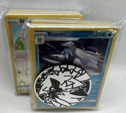 Pokemon Bulk Lot of 100 Cards! Commons, Uncommons, Rares, Holos, + Coin - Image 1