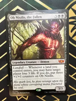 Ob Nixilis, the Fallen NM MTG Commander: Tarkir: Dragonstorm Regular - Image 1