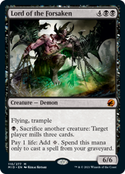 1x Lord of the Forsaken NM-Mint, English Innistrad: Midnight Hunt MTG Magic - Image 1