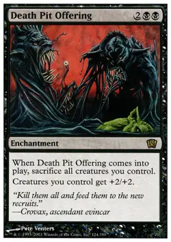 1x Death Pit Offering - Foil Moderate Play, English 8th Edition MTG Magic - Image 1