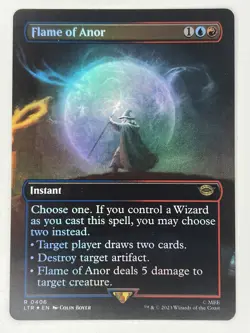 Flame of Anor (Borderless) R Universes Beyond: The Lord of the Rings 406 NM FOIL - Image 1
