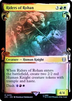 Foil Riders of Rohan (Showcase Scrolls) R 474 LTC Lord Of The Rings MTG - Image 1