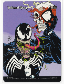 Magic the Gathering Spider-Man - Infernal Grasp - Venom - Image 1