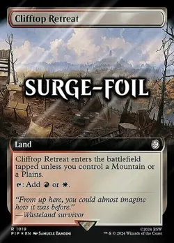 Clifftop Retreat (Extended Art Surge FOIL) Universes Beyond: Fallout NM-M #1019 - Image 1