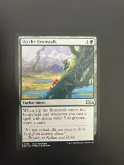 Up the Beanstalk Wilds of Eldraine Regular Uncommon 195 Mtg - Image 1