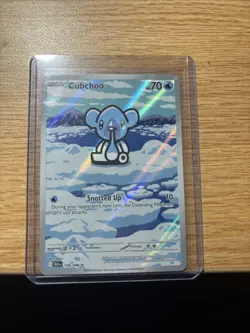 Pokemon TCG Cubchoo Illustration Rare Black Bolt 109/086 - Image 1
