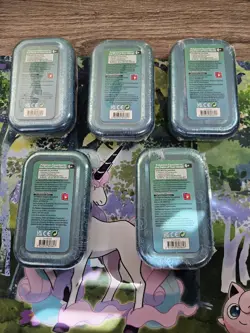LOT OF 5 Pokemon TCG Kanto Friends Mini Tin Set (D22) Factory Sealed - Image 2