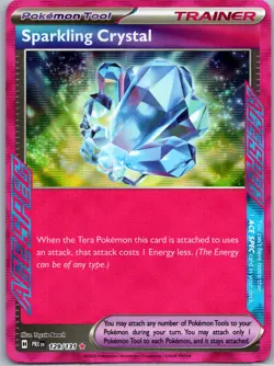 Pokemon TCG - Sparkling Crystal ACE SPEC Rare Prismatic Evolutions 129/131 NM - Image 1