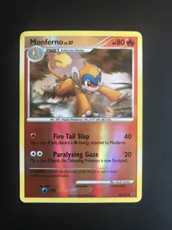 Monferno 56/127 Platinum rare Reverse Holo Pokemon TCG - MP - Image 1