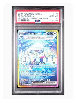 PSA 10 Gem Mint Terapagos ex-Special Illustration Rare Stellar Crown Pokemon TCG - Image 1