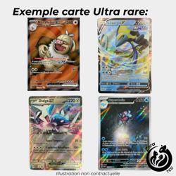 Lot de 10 cartes Pokemon brillantes avec 1 ULTRA RARE Francaise ! - Image 4