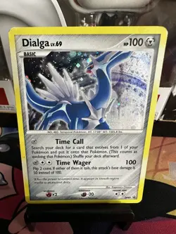 Pokemon TCG Dialga Diamond & Pearl Promo DP49 Cosmos Holo LP - Image 2