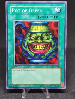 Yu-Gi-Oh! Pot of Greed SD4-EN018 Fury from the Deep 1st Edition NM - Image 1