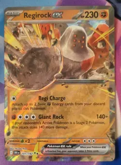 Regirock EX 101/182 Destined Rivals Pokemon Card NM-Mint TCG Double Rare - Image 1
