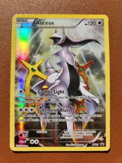 Arceus XY83 Pokemon TCG Pokemon Card Full Art Holo Rare Black Star MP - Image 1