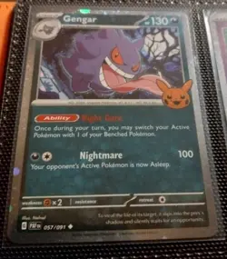 Gengar Pokemon Card Trick Or Trade 2024 057/091 Holo - Image 1
